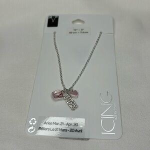 Icing Aries Necklace Silver